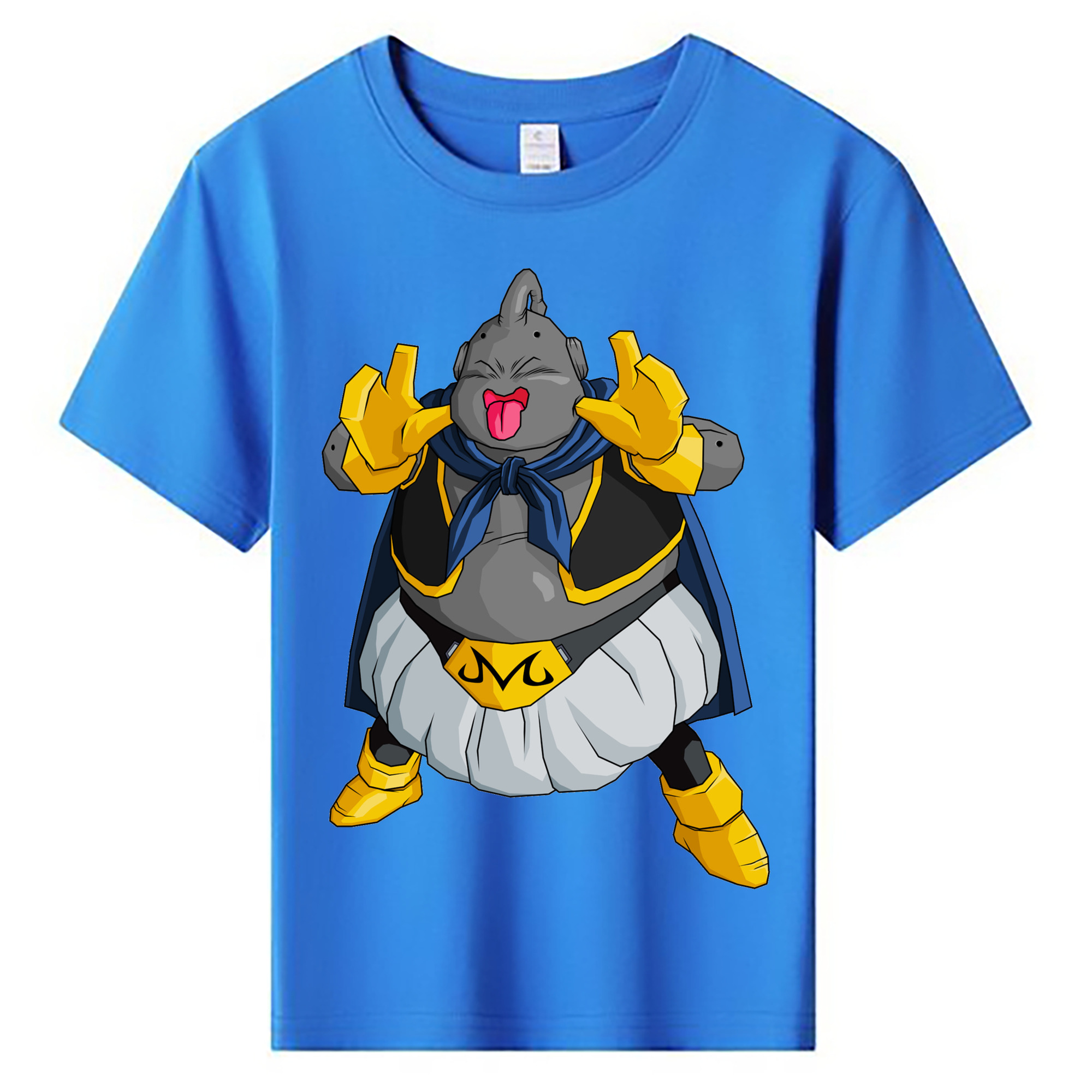 （画像用） ドラゴンボール 魔人ブウ DRAGON BALL Majin Buu 綿100％キッズTシャツ（フロントプリント）